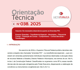 Imagem da notícia ORIENTAÇÃO TÉCNICA Nº 38/2025